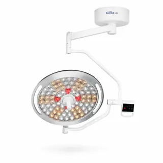 Keling KL-LED-DTR78 double-dome ceiling-mounted LED shadowless operating lamp with camera main view